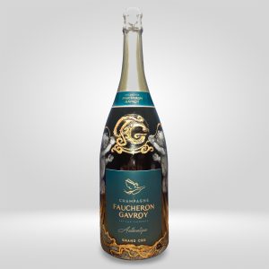 Champagne Magnum decorata a mano FAUCHERON [CXT25 Asta Benefica - pezzo unico]