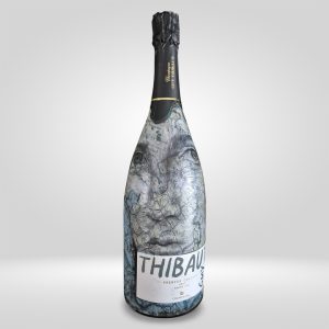 Champagne Magnum decorata a mano THIBAUT [CXT25 Asta Benefica - pezzo unico]
